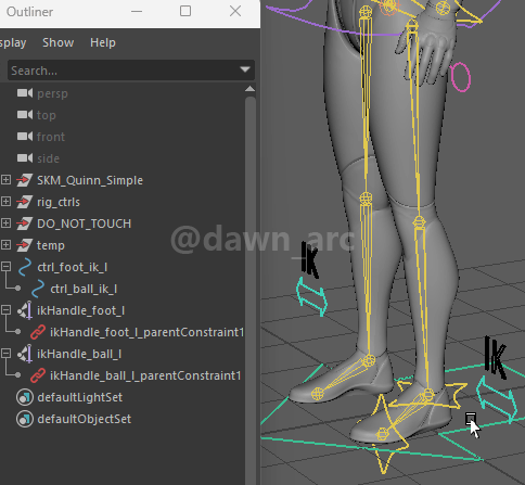 [Maya]Rigging 13 - Limbs IK